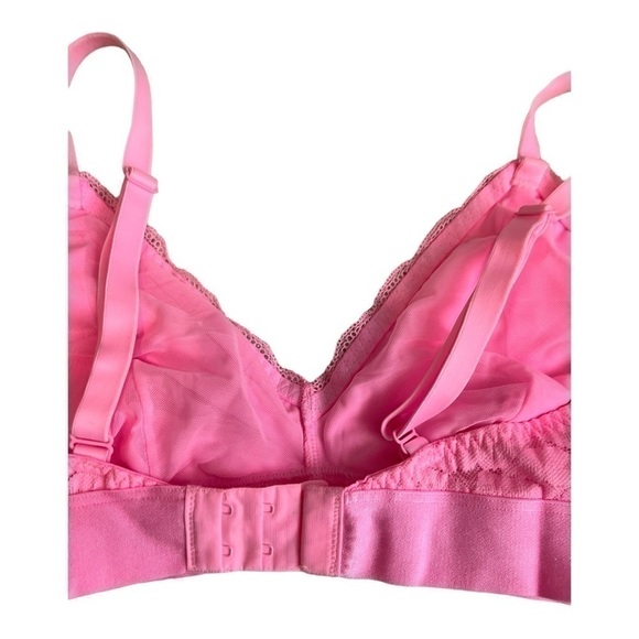 PINK Victoria's Secret Lightly Lined Bralette Size S-DD Adjustable Straps Pink - Picture 6 of 7